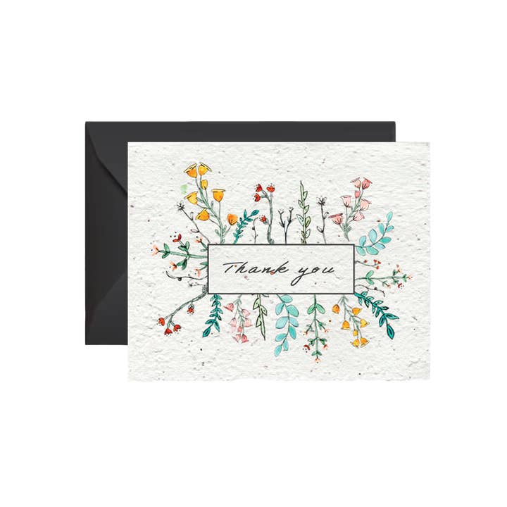 Thank You Wildflower Seed Paper Card and other Purchase Wholesale seed. Free Returns & Net 60 Terms on Faire trending on Faire.