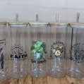16 oz glass jars with bamboo lids and glass straws for wholesale by Klamath products
