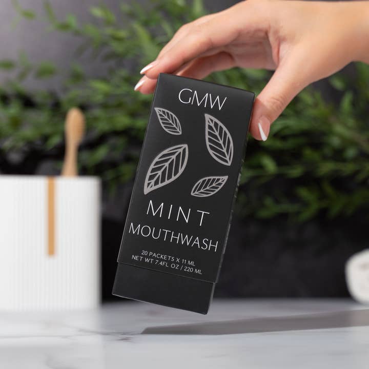 Go Mouthwash - Wholesale Mouthwash - Luxury Mouthwash Packets 250pc - Matte Black