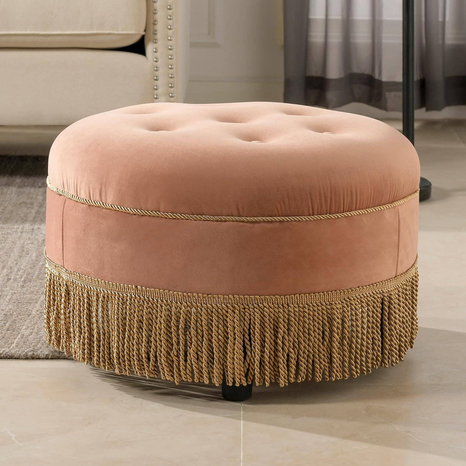 Jennifer Taylor Home - Wholesale Ottoman - Yolanda 24" Round Upholstered Accent Ottoman25