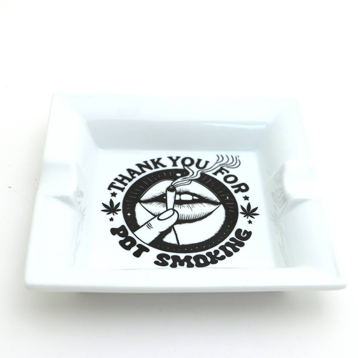 Lenny Mud - Wholesale Ashtray - Thank You For Pot Smoking Ceramic Ashtray, Gift for smoker2