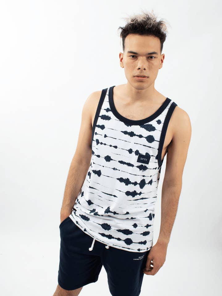 Singlet Stains Navy Blue for wholesale by StockNow Unipessoal