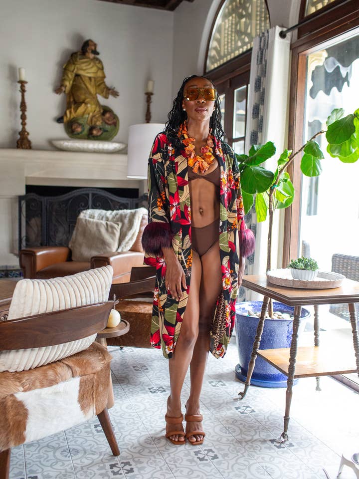 Jardin Nuit Imitatiebont Koi Kimono voor wholesale door Jennafer Grace