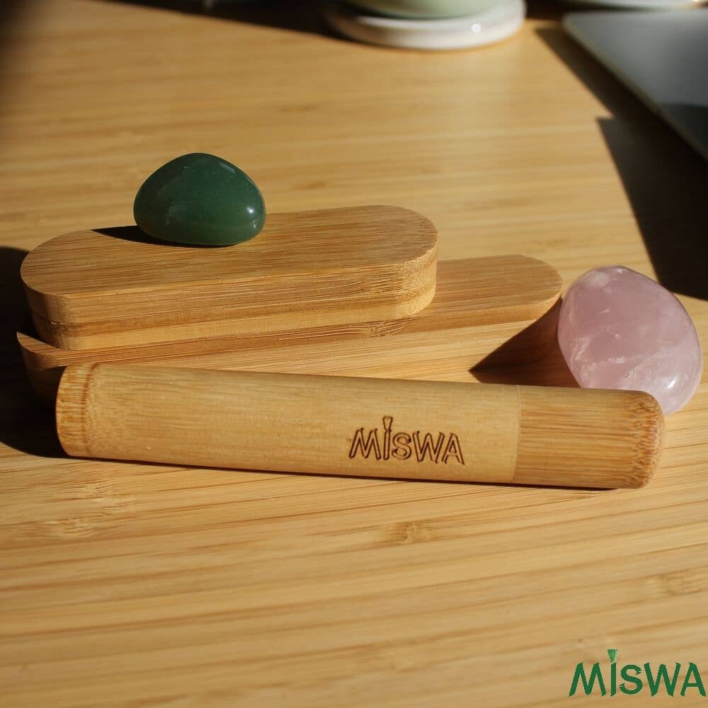 MISWA - Venta al por mayor Pasta de dientes - Estuche de bambú para siwak2