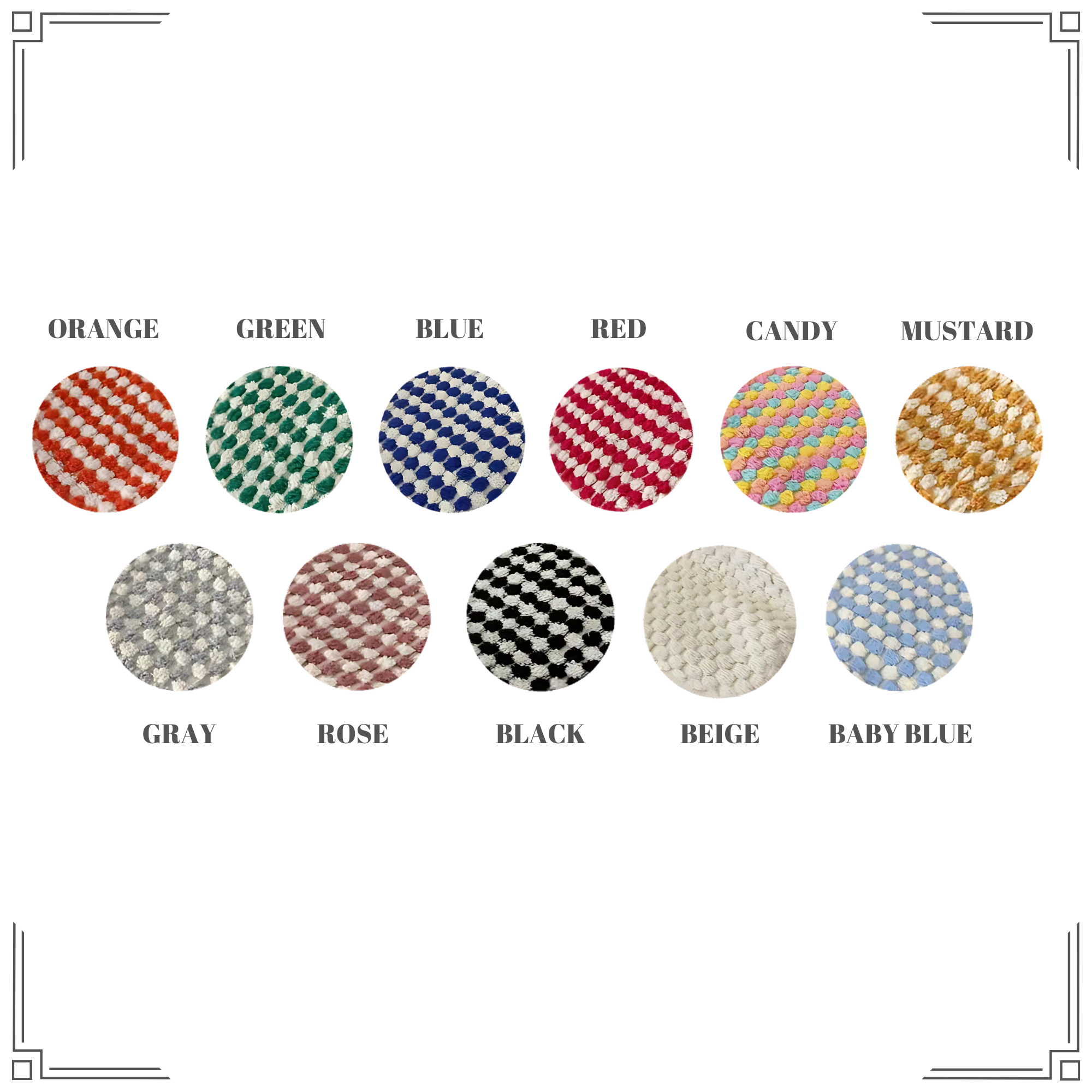 Buld&Co. - Vente Serviettes de bain - Serviette turque à pompons tissée main, motif bulles, grande et petite taille avec franges10