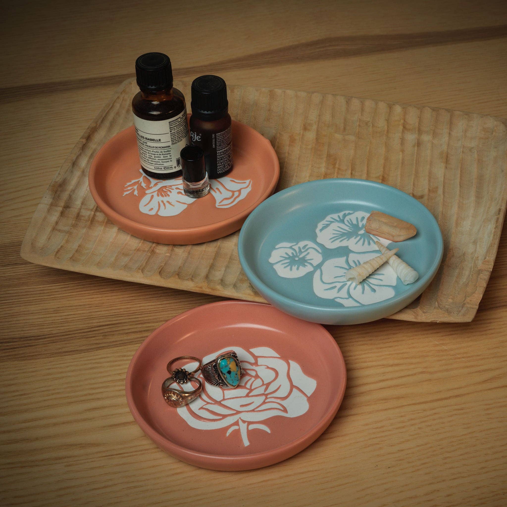 Speckle and Spot by Ore’ Originals - Wholesale Pet Bowl - Cat/Dog - Mini Pet Bowl or Coaster | Flower2