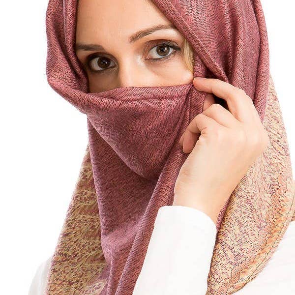 Cap Zone - Wholesale Scarf - Women's - Luxury Delicate Paisley Versatile Wrap Faux Pashmina21