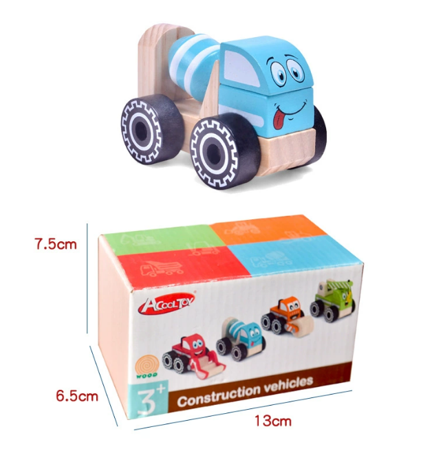 ACOOL TOY - Vente Voiture/camion miniature – enfant - AC6644 ~ AC6647 Véhicule de construction - Boîte ouverte5