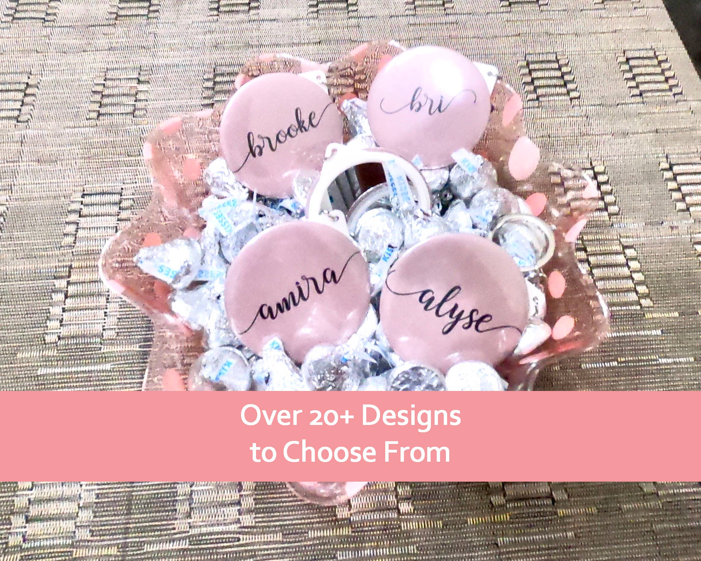 One Team Blessed - Wholesale Compact Mirror - Personalized Mirrors | Bridesmaid Proposal Gift 7