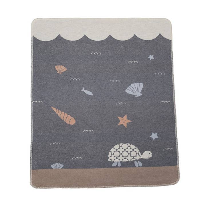 Grey Turtle Juwel Bassinet Blanket for wholesale by Emotion & Kids