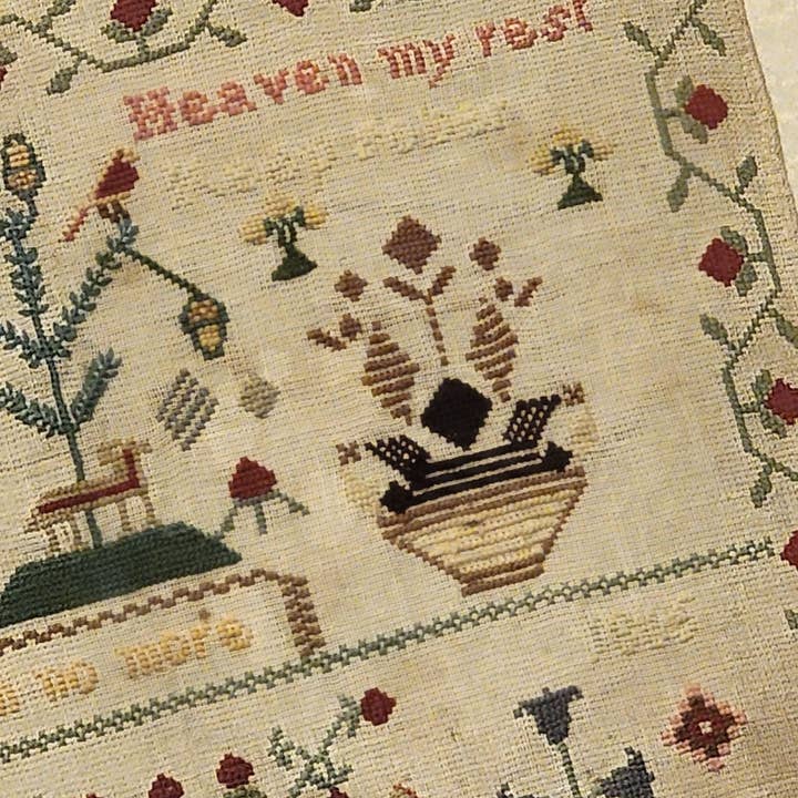 The Wishing Thorn - Wholesale Embroidery/Cross Stitch Supplies - Mary Elizabeth Leet Sampler Pattern 1865