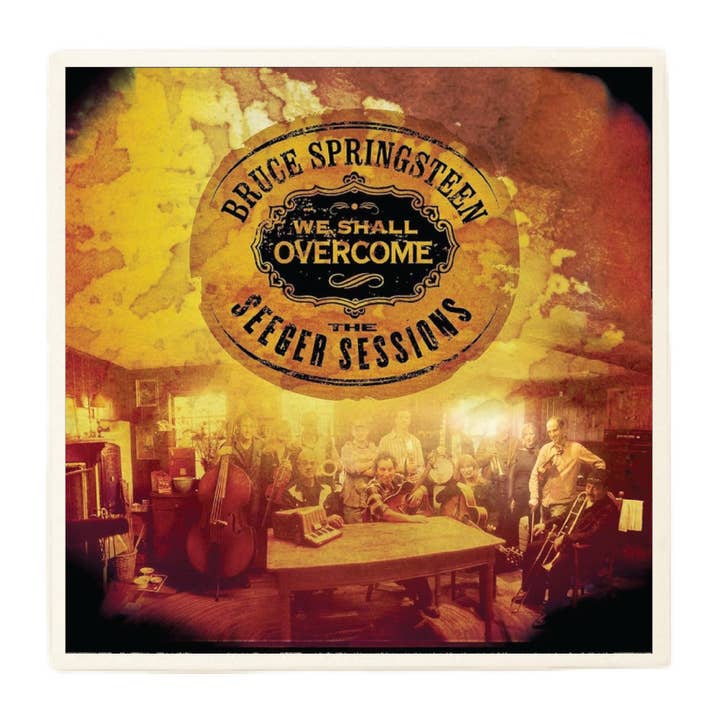 Bruce Springsteen We Shall Overcome Album Coaster for wholesale by Lucky Mfg. Co.