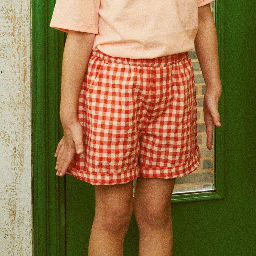 ToTo Heros - Wholesale Shorts - Kids - Gingham Check Pull-On Summer Shorts13