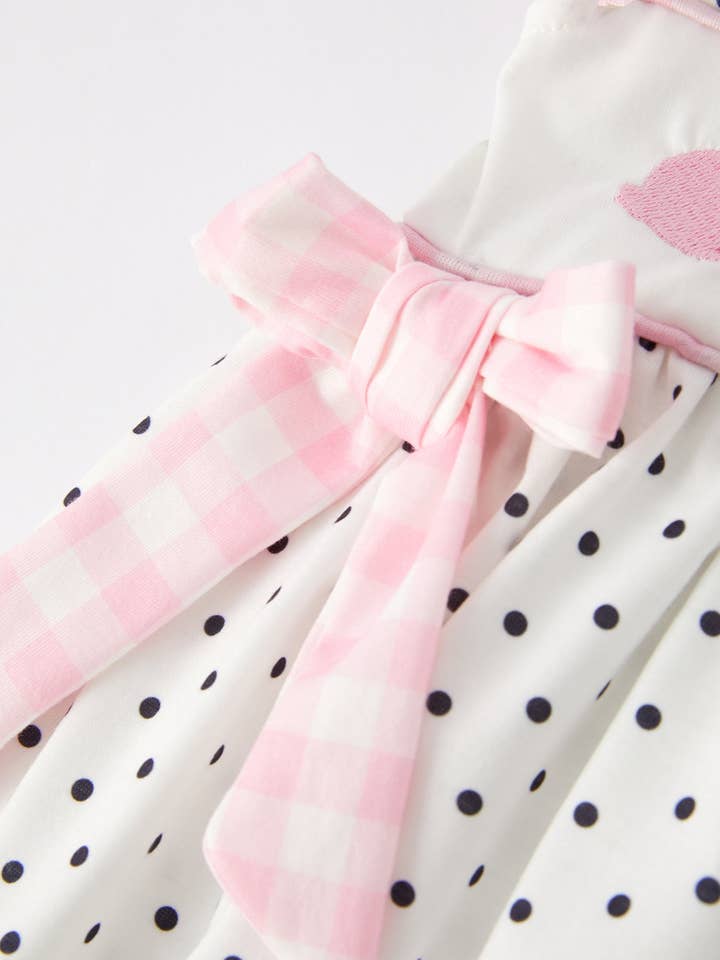 Rylee Faith Designs - Wholesale Top & Short Set - Kids - Easter Bunny Smocking Embroidered Short Sleeve Shorts Set6