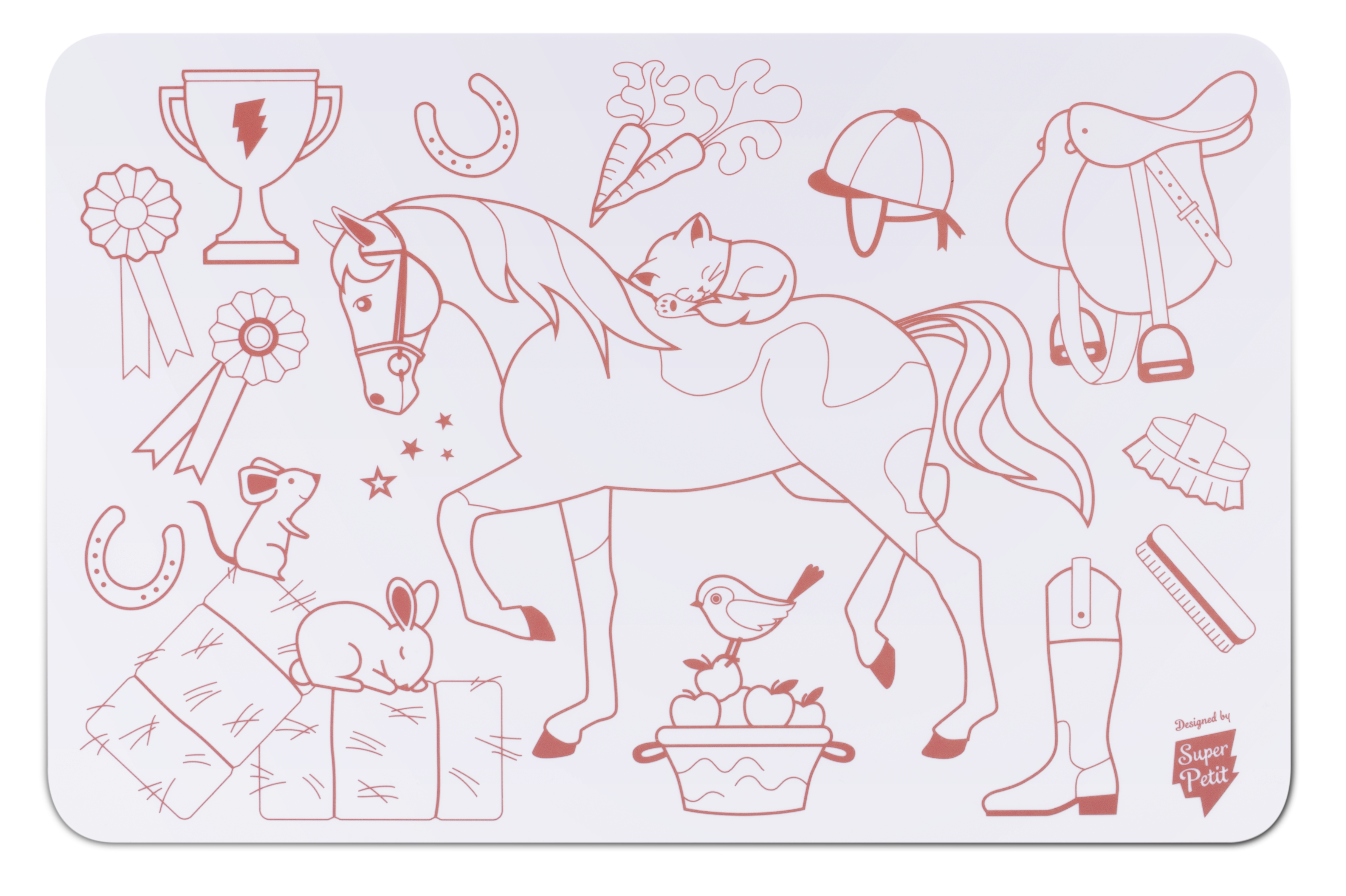 SuperPetit - Wholesale Coloring Mat - Kids & Baby - NEW Educational coloring: MiniPlaymat 2 in 1 - PONY CLUB3