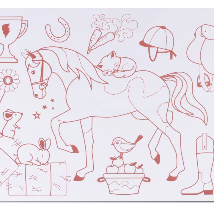 SuperPetit - Wholesale Coloring Mat - Kids & Baby - NEW Educational coloring: MiniPlaymat 2 in 1 - PONY CLUB3