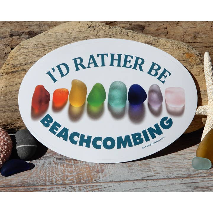 Beachcombing / Etched by the Sea - Vendita all'ingrosso Adesivo - Adesivo per paraurti «I'd Rather Be Beachcombing Nuggets»2