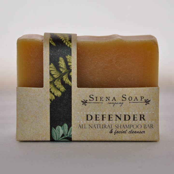 Defender Facial and Shampoo Soap for wholesale by Siena Soap Company