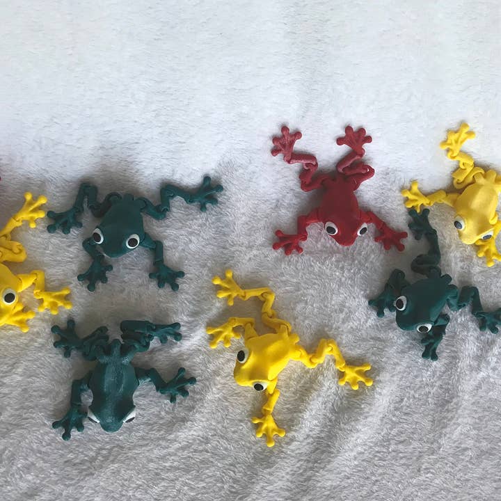 Charles Prints - Vente Fidget/jouet anti-stress – enfant - Grenouille/Jouet articulé/Imprimé en 3D2