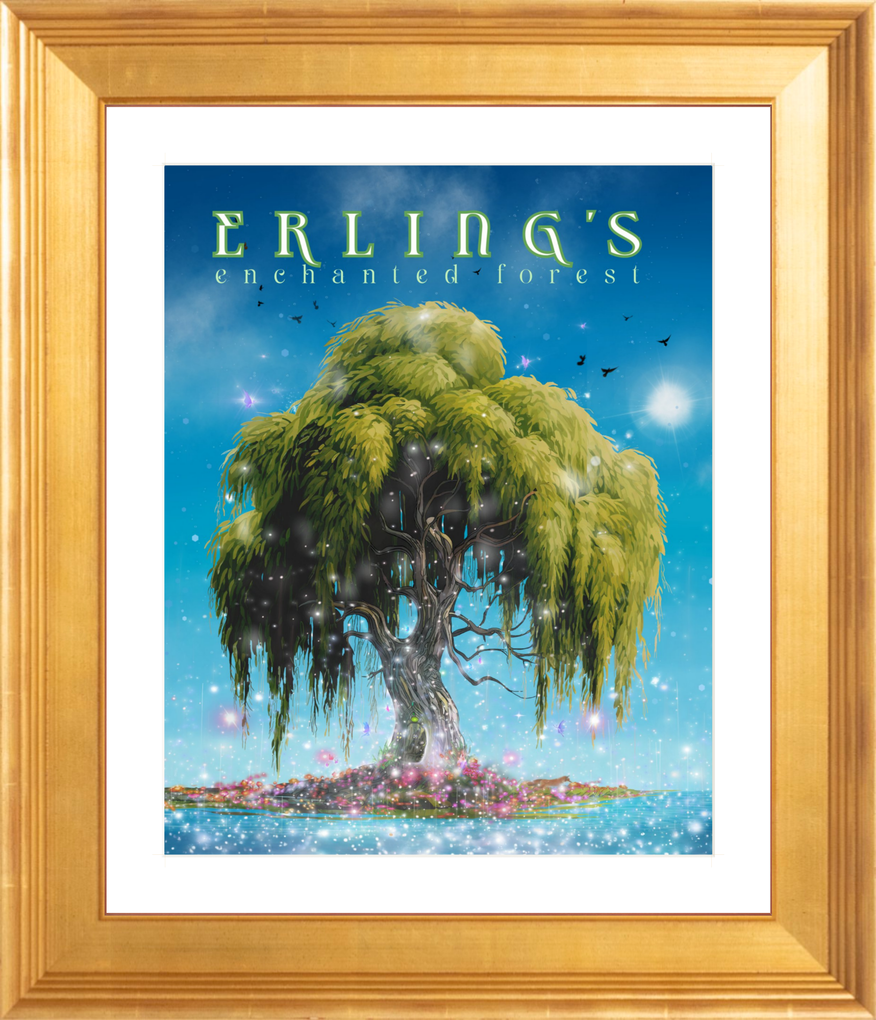 Erling's Enchanted Forest - Wholesale Wall Decor - Kids & Baby - Erling's Enchanted Forest - SPRING Framed Print7