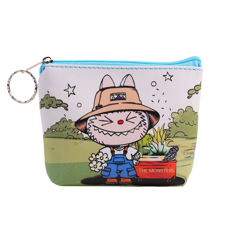Auraquise - Wholesale Coin Purse - Kids - Cartoon Print Zipper Pouch Coin Purse Card Holder3