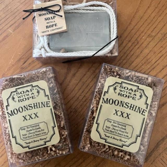 Fairhope Favorites, Inc. - Wholesale Bar Soap - Moonshine Soap With A Rope