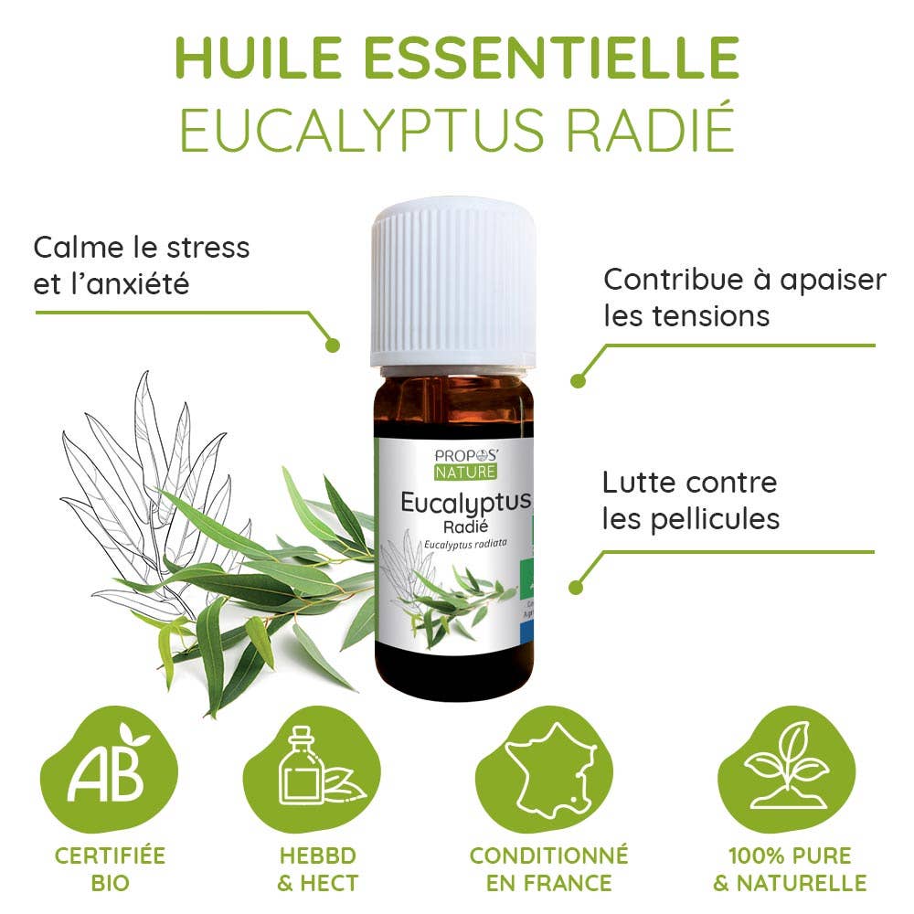 Propos'Nature - Vente Huile essentielle - Huile Essentielle d'Eucalyptus radié Bio 10ml6