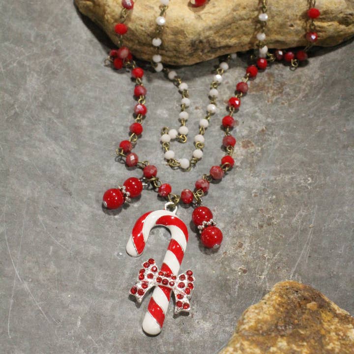 The Primitive Peddler, Inc. - Wholesale Pendant/Charm Necklace - Candy Cane Lane Layered Necklace1