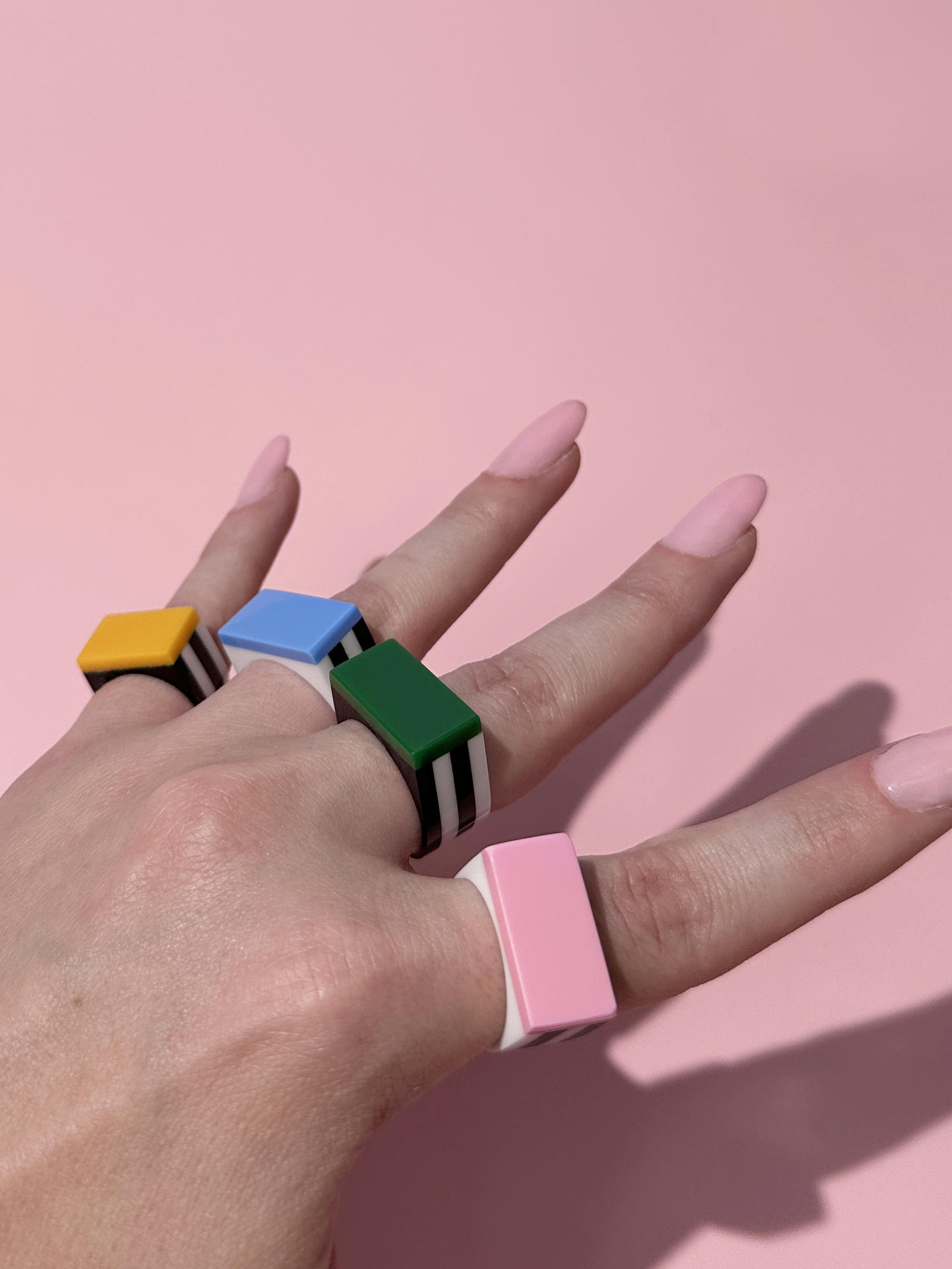 Combinist Goods - Wholesale Cocktail/Statement Ring - Block Ring10