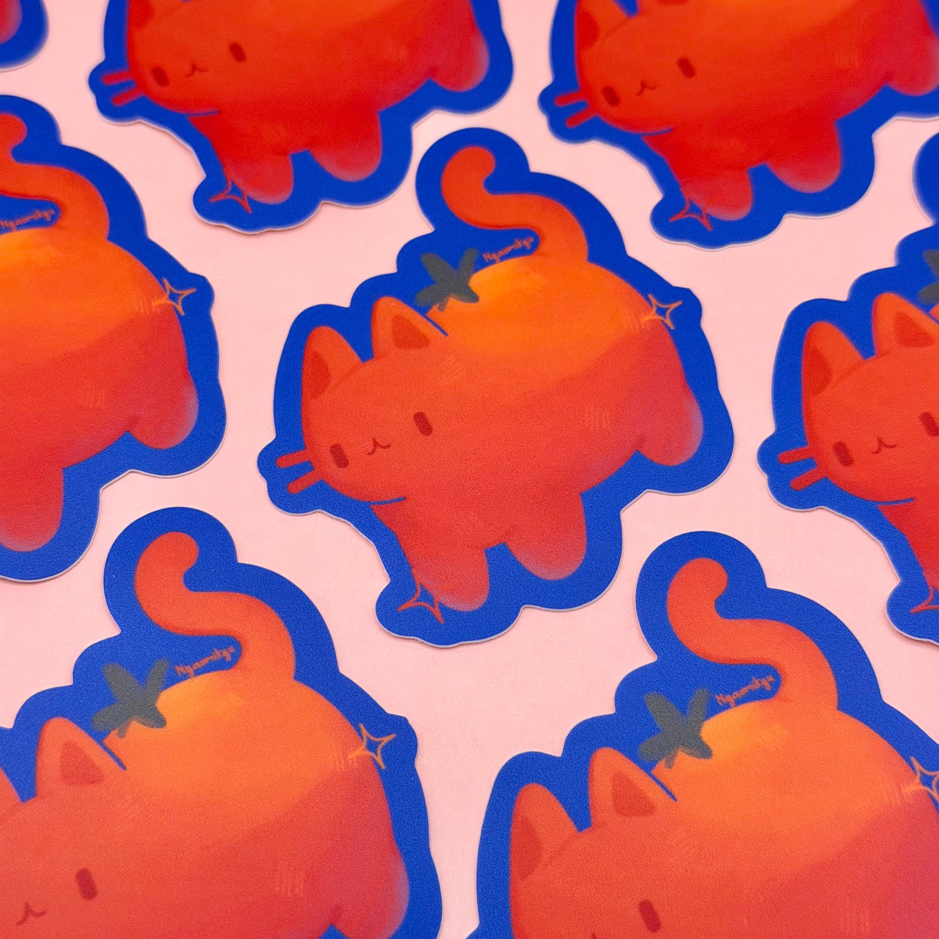 Nyaomikyu - Wholesale Sticker - Cat Tomato Sticker2