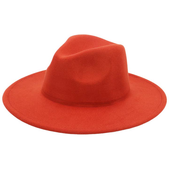 Cap Zone - Wholesale Fedora - Women's - Solid Plain Wide Flat Brim Felt Rancher Hat13