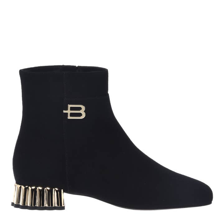 Baldinini Ankle Boot in black suede leather for wholesale by Baldinini