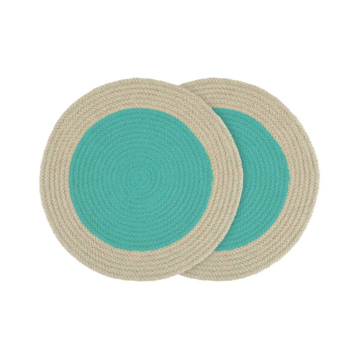 REMEMBER - Wholesale Placemat - Cotton Placemats 'Mint', Set of 2