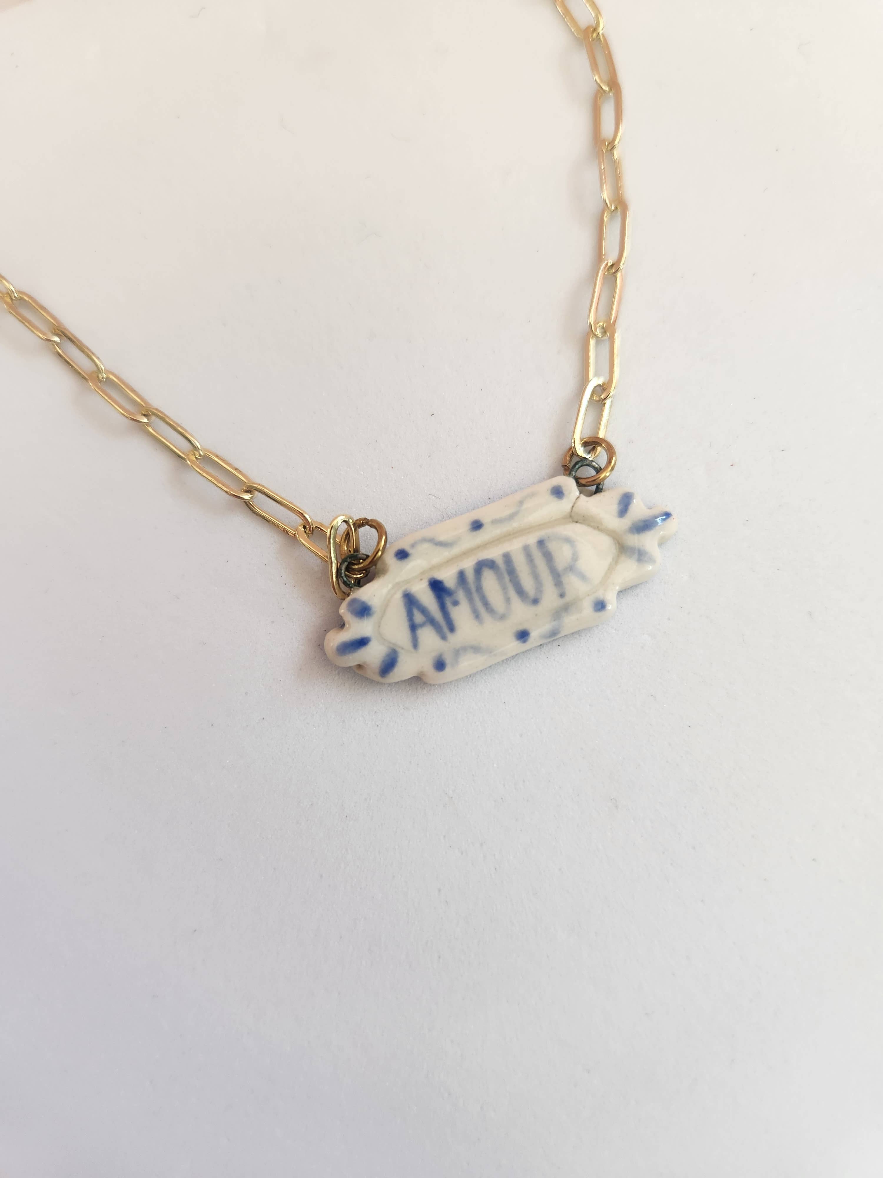 Crown & Heart - Wholesale Pendant/Charm Necklace - Bonjour Pendant Necklace4