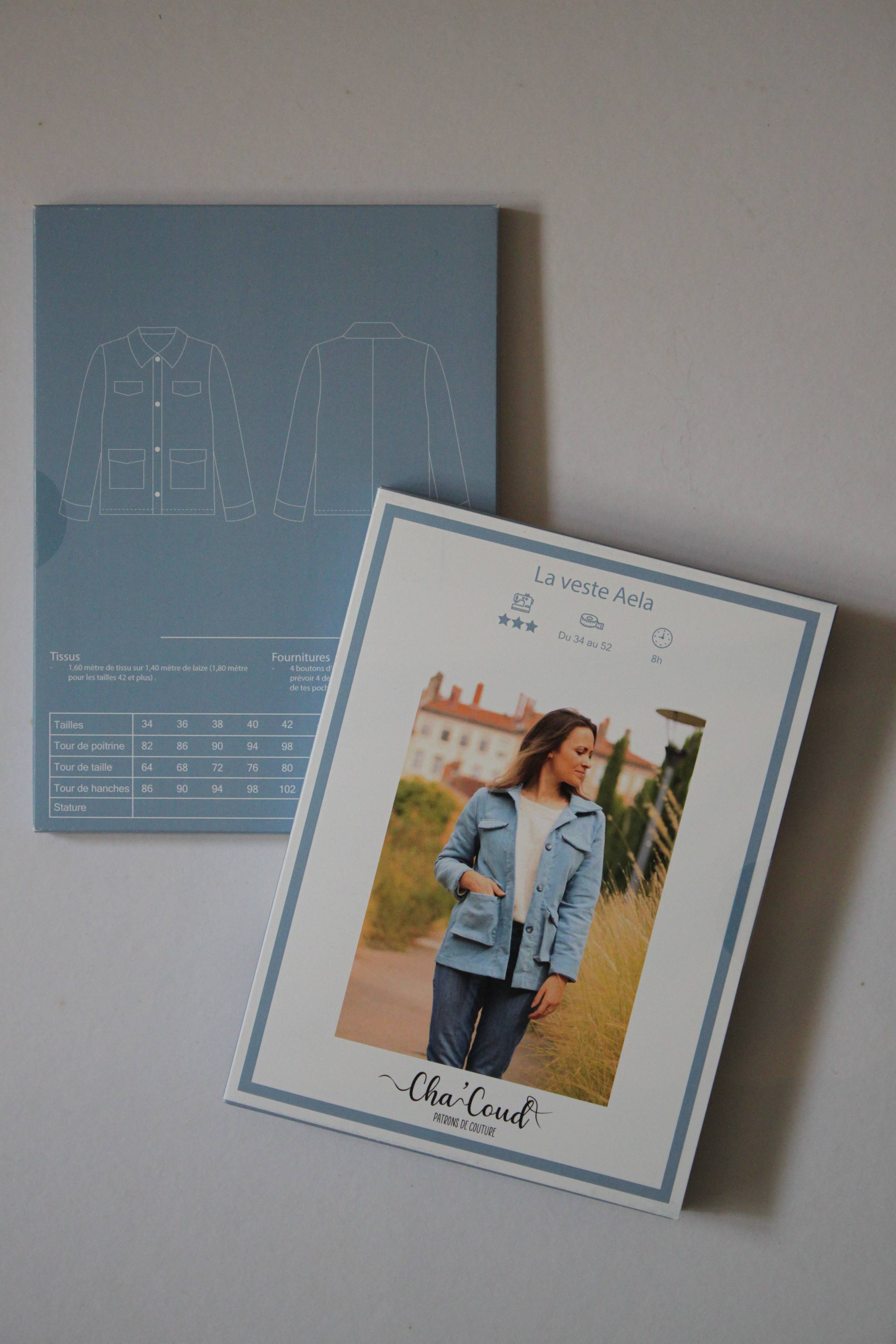 Cha' coud - Wholesale Craft Sewing Kit - Sewing pattern - Aela jacket5