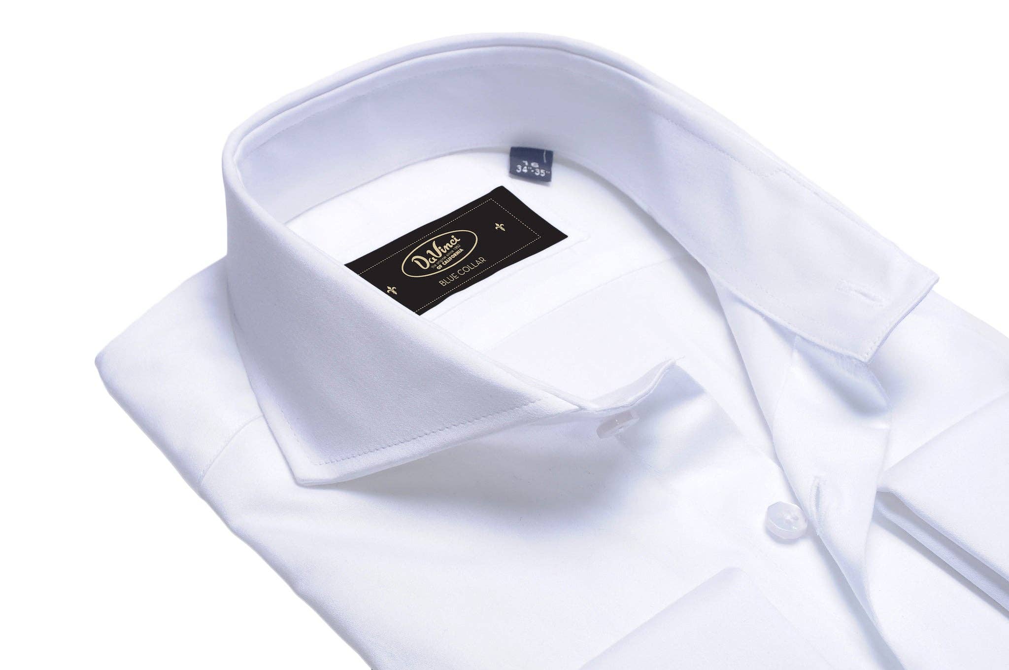 Virgoan Wish LLC - Wholesale Button Down Shirt - Men's - Da Vinci Blue Collar | Cutaway Collar shirt10