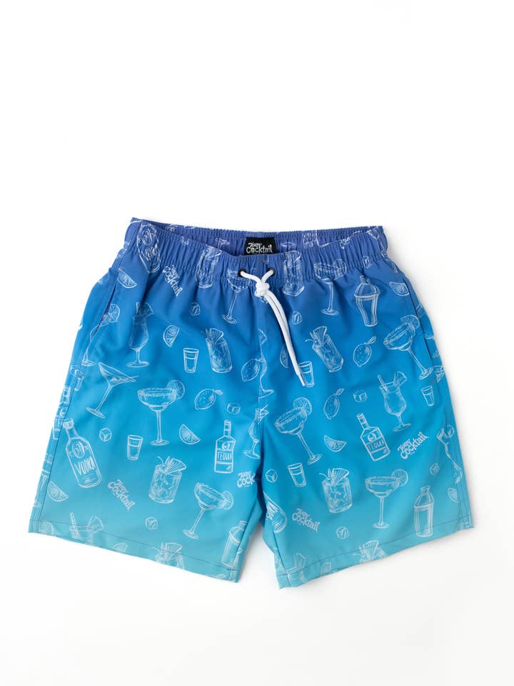 Team Cocktail - Wholesale Swim Shorts - Men's - Ombre Cocktails Hybrid Swim Shorts9