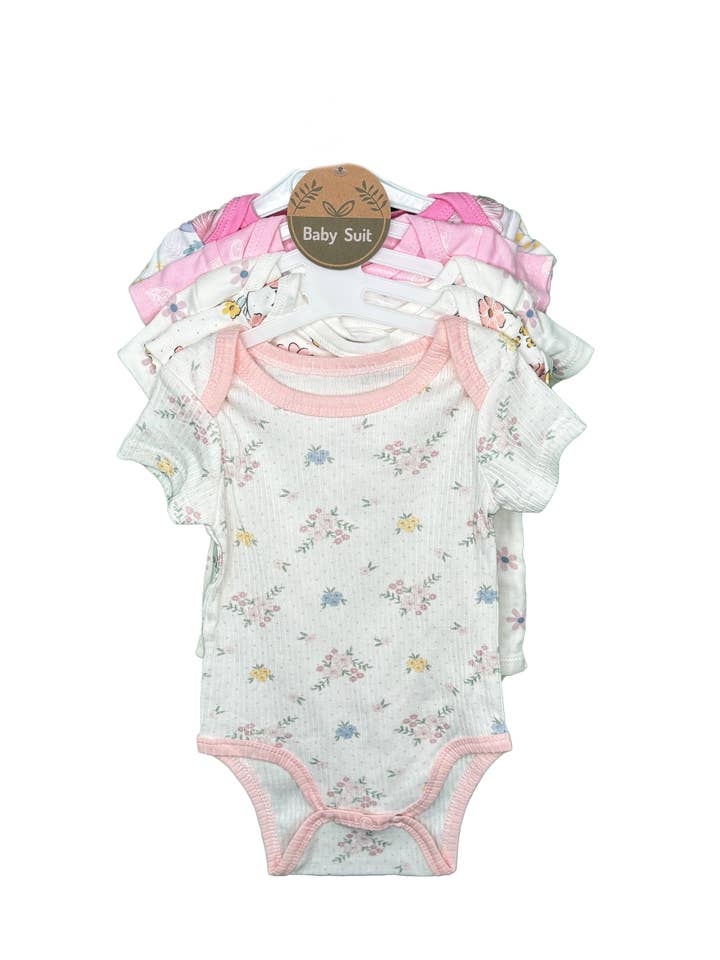 LunaBerries - Vente Combishort – enfant - Lot de 5 bodies pour bébé 100 % coton1