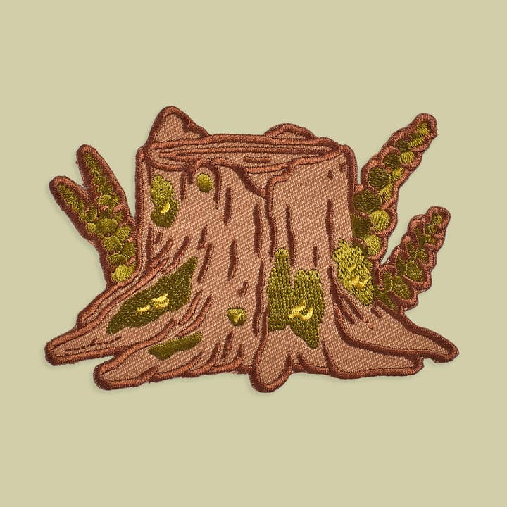 Iron on Patch: Stump for wholesale by Mustard Beetle