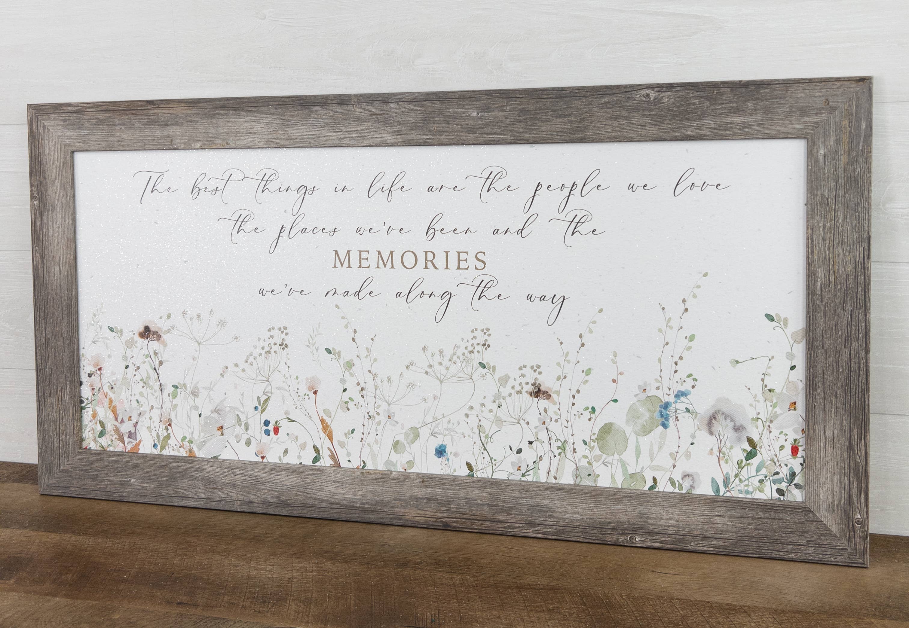 Summer Snow Art - Wholesale Sign - The Best Things In Life People Places Memories Art Sign6