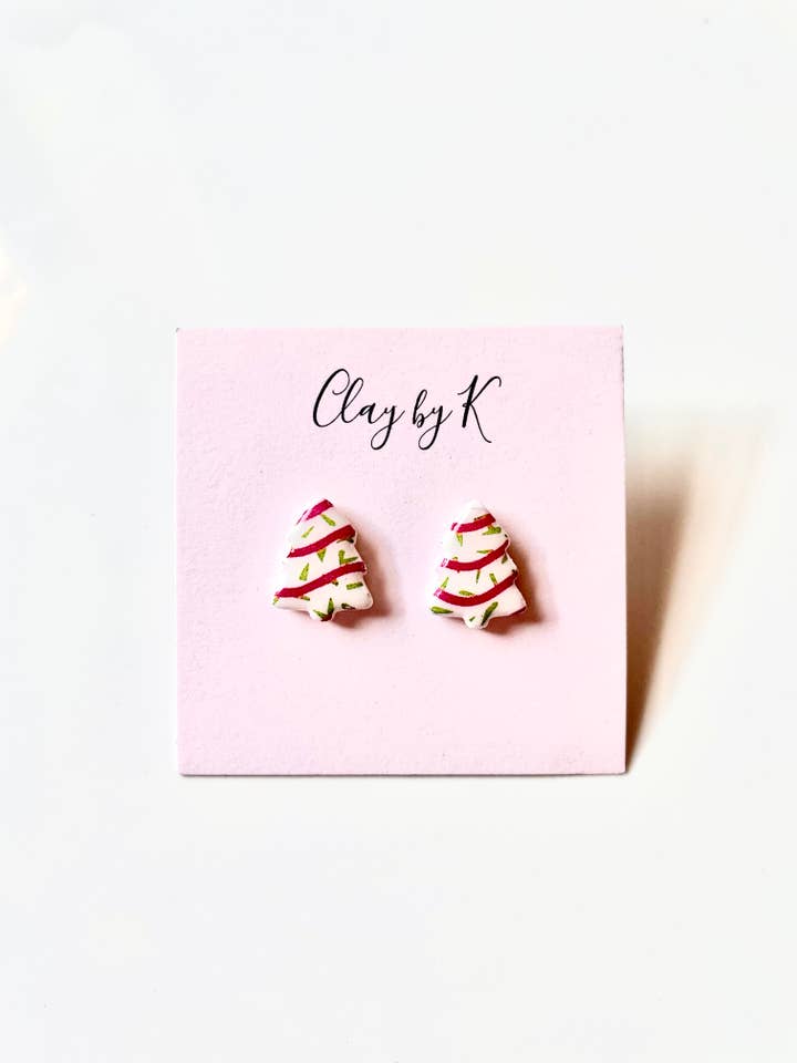 Debbie Cake Kerstboom Clay Studs voor wholesale door Clay by K