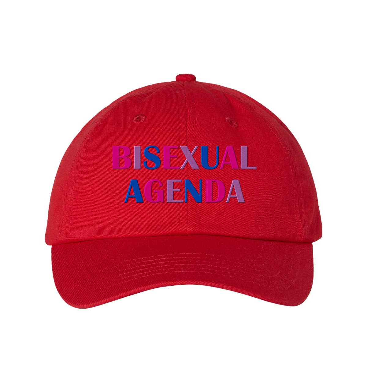 Lucky Luna Apparel - Wholesale Baseball Cap - Unisex - Bisexual Agenda Embroidered Dad Hat6