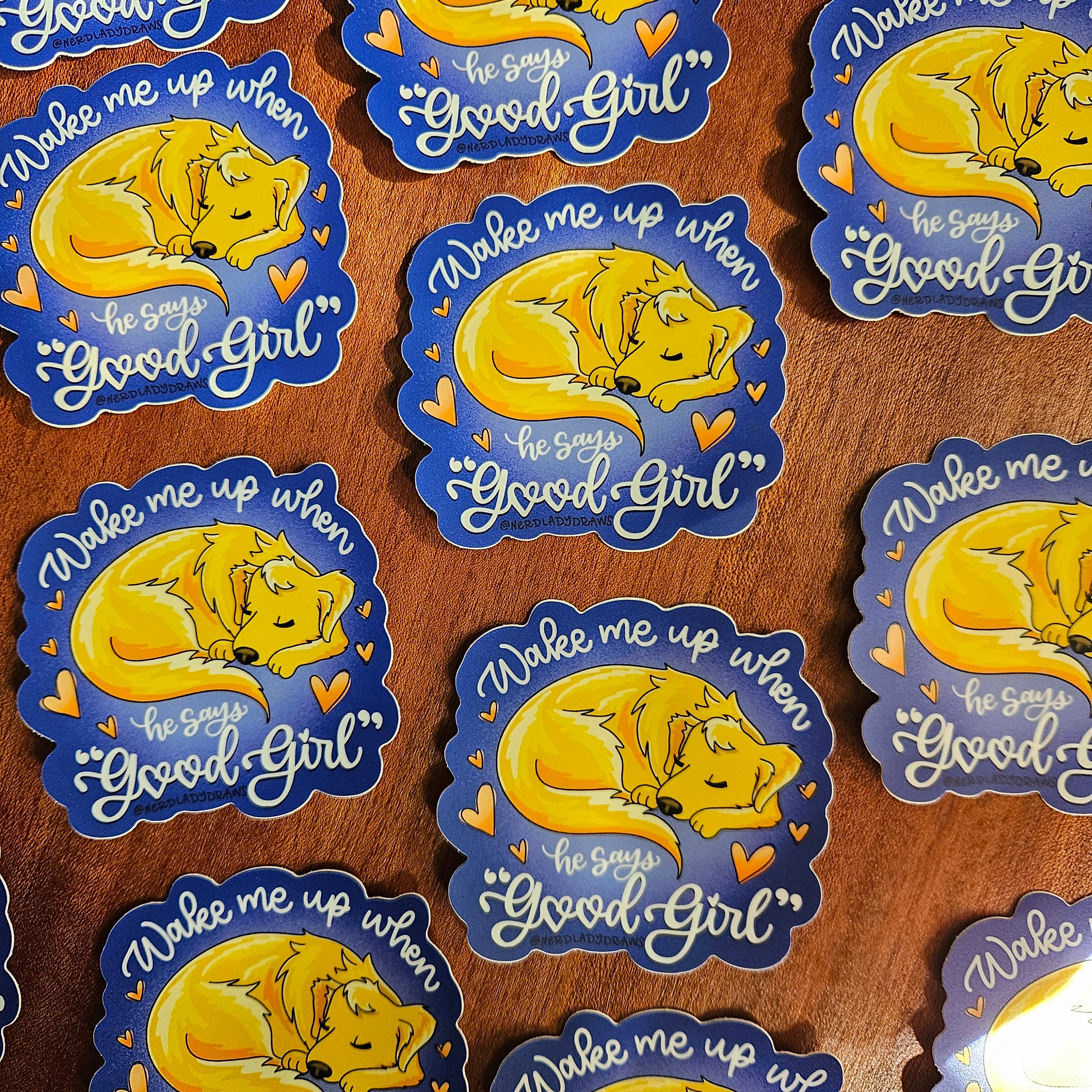 Nerd Lady Designs - Wholesale Sticker - Romantic Dog Sticker4