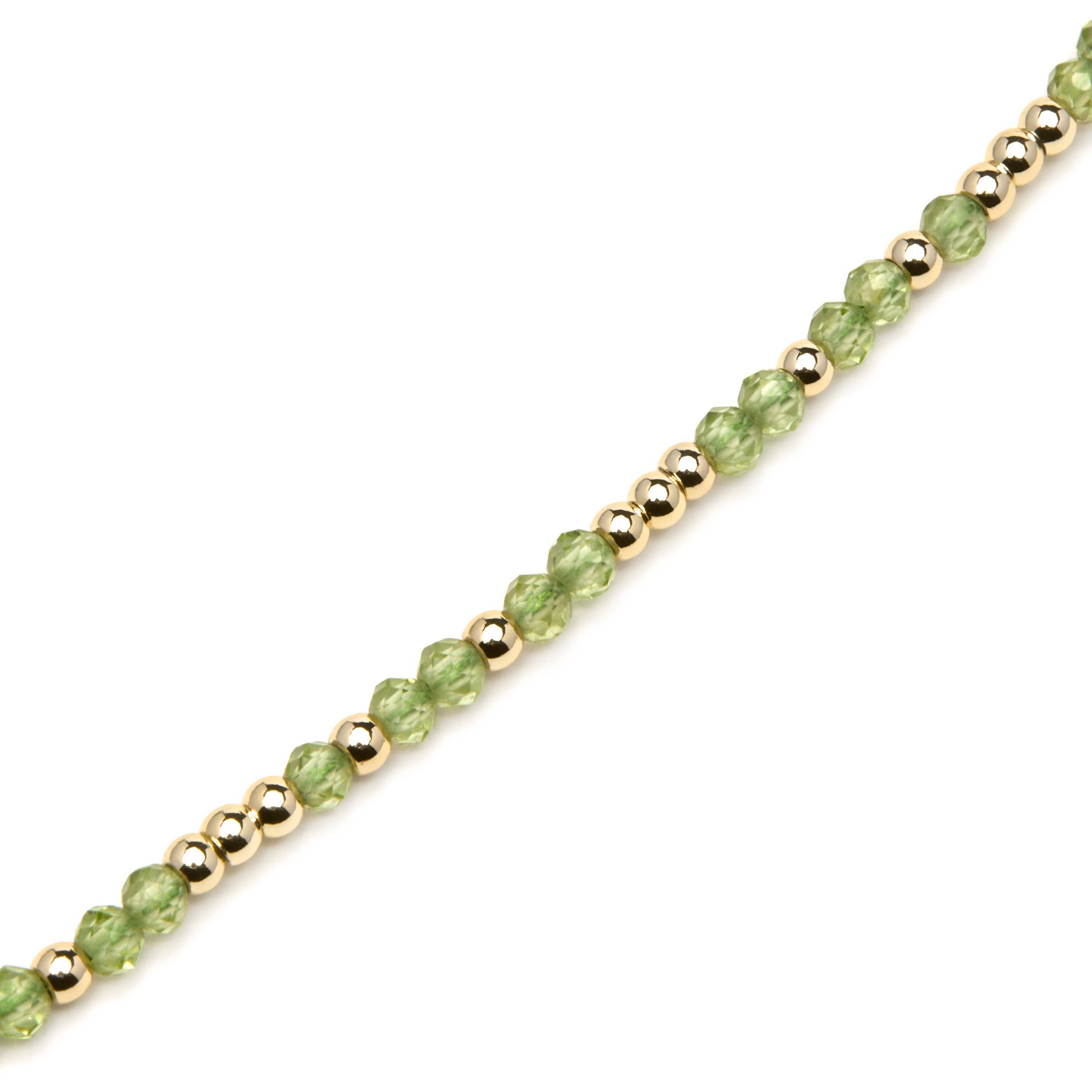 Luxenter - Wholesale Beaded Bracelet - Pulsera Luxenter acabado oro amarillo de 18k y Circonita Peridoto - Likah3