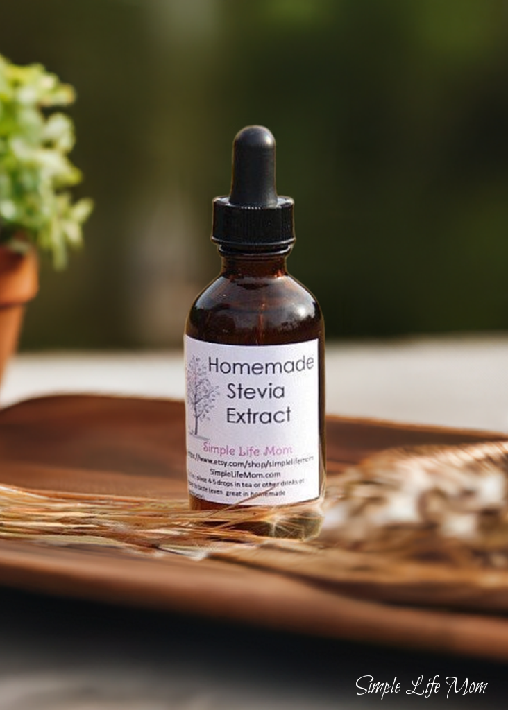 Simple Life Mom - Vente Sucre - EXTRAIT DE STÉVIA MAISON - feuille de stévia biologique cultivée à la maison pour le thé, le café, la santé, la perte de poids3