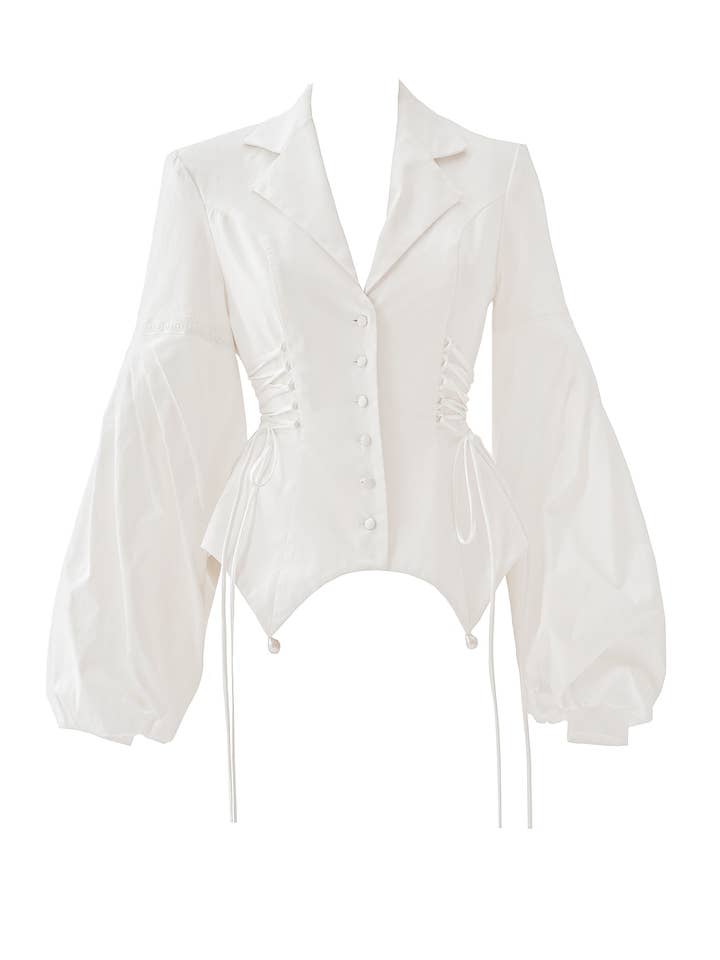 Provance jas met corsetaccenten en etnische details voor wholesale door La Musa