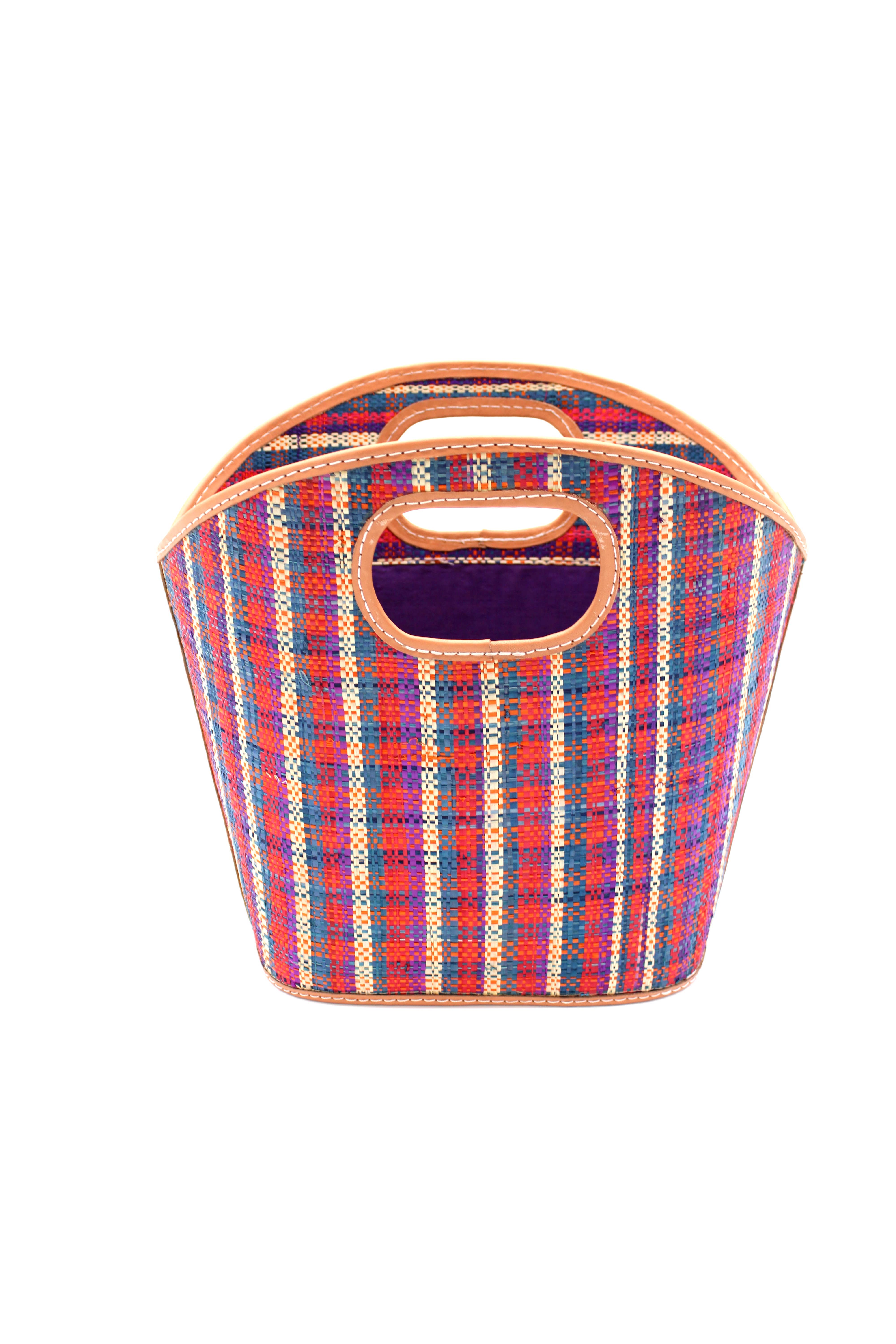 Shebobo – Großhandel Henkeltasche – Damen – Ricky Strohtasche mit Lederdetails9