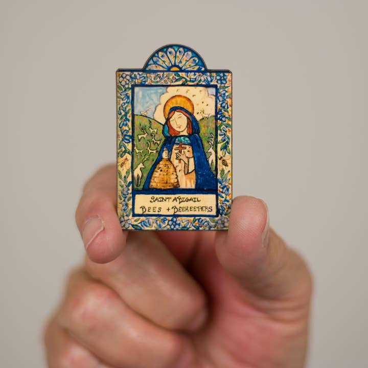 Lynn Garlick Retablos - Vendita all'ingrosso Dipinti/Disegni - St Abigail - Api e apicoltori