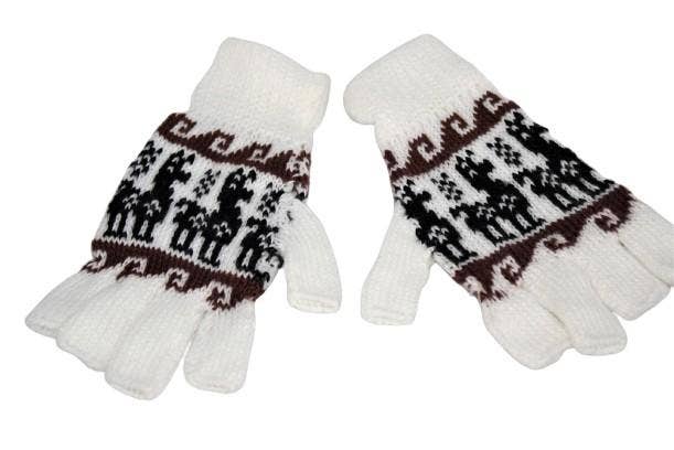 Choice Alpaca Products - Wholesale Gloves – Women's - Alpaca Inca Patterned Fingerless Gloves3