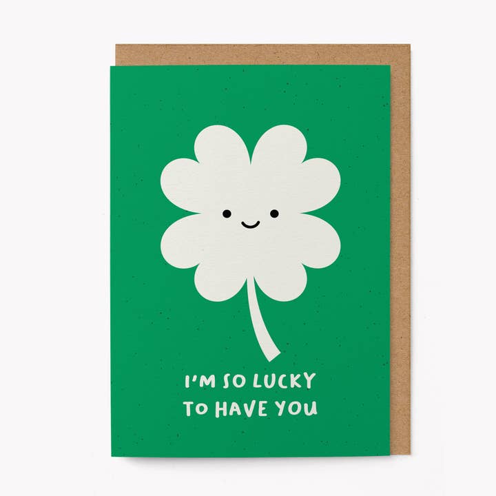 Soy tan afortunado de tenerte - Tarjeta de felicitación para venta al por mayor de Graphic Factory